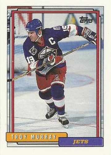 #284 Troy Murray - Winnipeg Jets - 1992-93 Topps Hockey