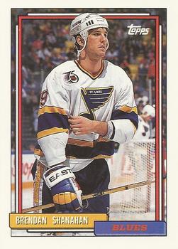 #295 Brendan Shanahan - St. Louis Blues - 1992-93 Topps Hockey
