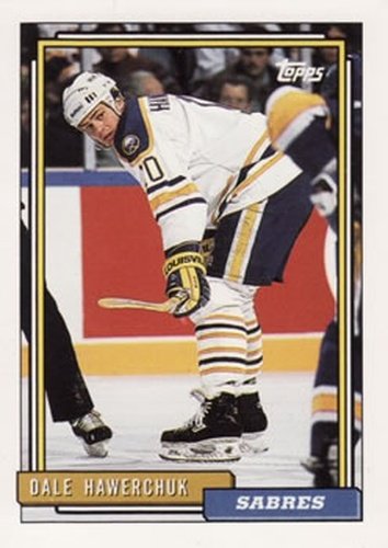 #296 Dale Hawerchuk - Buffalo Sabres - 1992-93 Topps Hockey