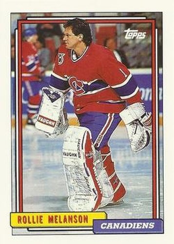 #298 Rollie Melanson - Montreal Canadiens - 1992-93 Topps Hockey