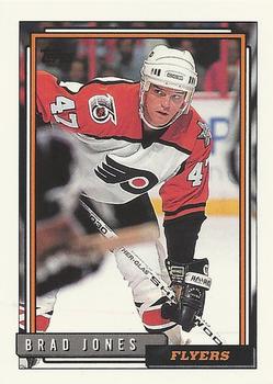 #299 Brad Jones - Philadelphia Flyers - 1992-93 Topps Hockey