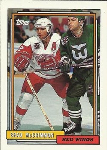 #301 Brad McCrimmon - Detroit Red Wings - 1992-93 Topps Hockey