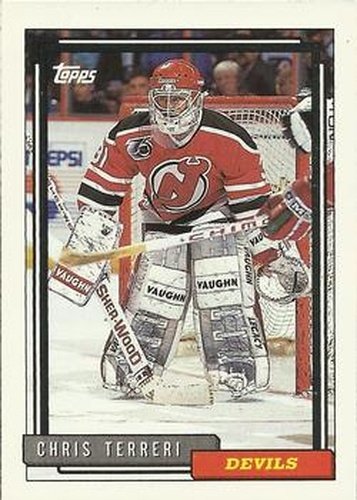 #303 Chris Terreri - New Jersey Devils - 1992-93 Topps Hockey