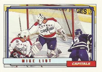 #307 Mike Liut - Washington Capitals - 1992-93 Topps Hockey
