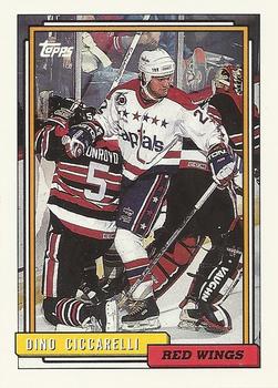 #318 Dino Ciccarelli - Detroit Red Wings - 1992-93 Topps Hockey