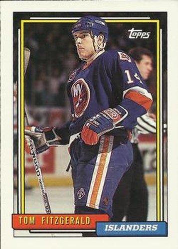 #31 Tom Fitzgerald - New York Islanders - 1992-93 Topps Hockey