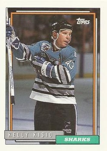 #331 Kelly Kisio - San Jose Sharks - 1992-93 Topps Hockey