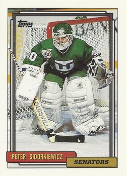 #332 Peter Sidorkiewicz - Ottawa Senators - 1992-93 Topps Hockey