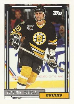 #333 Vladimir Ruzicka - Boston Bruins - 1992-93 Topps Hockey