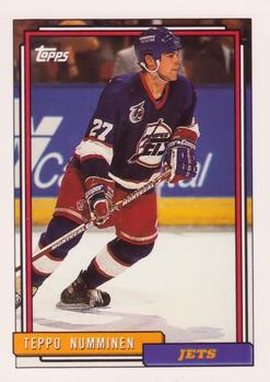 #339 Teppo Numminen - Winnipeg Jets - 1992-93 Topps Hockey