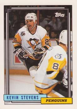 #343 Kevin Stevens - Pittsburgh Penguins - 1992-93 Topps Hockey
