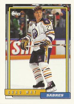 #34 Brad May - Buffalo Sabres - 1992-93 Topps Hockey