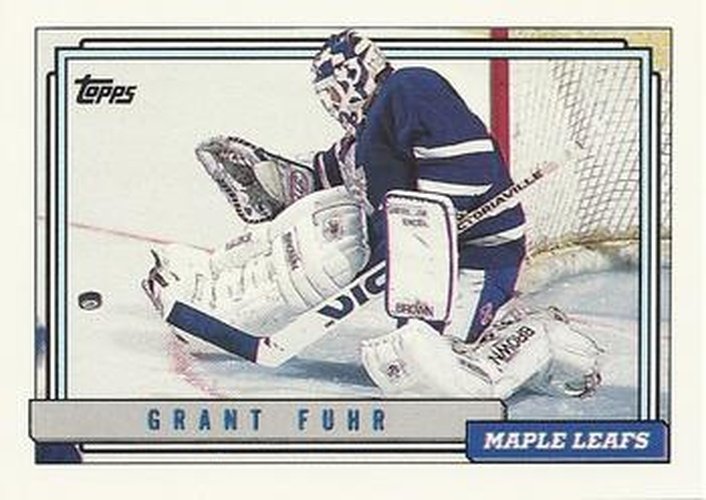 #350 Grant Fuhr - Toronto Maple Leafs - 1992-93 Topps Hockey
