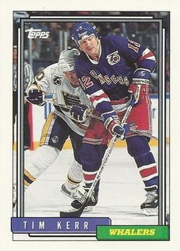 #351 Tim Kerr - Hartford Whalers - 1992-93 Topps Hockey