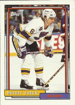 #354 Murray Baron - St. Louis Blues - 1992-93 Topps Hockey