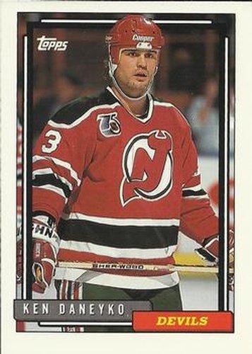 #357 Ken Daneyko - New Jersey Devils - 1992-93 Topps Hockey
