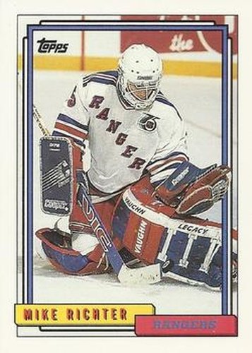 #367 Mike Richter - New York Rangers - 1992-93 Topps Hockey