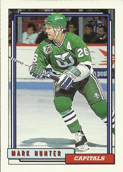 #36 Mark Hunter - Washington Capitals - 1992-93 Topps Hockey