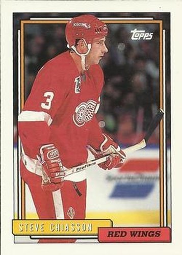 #37 Steve Chiasson - Detroit Red Wings - 1992-93 Topps Hockey