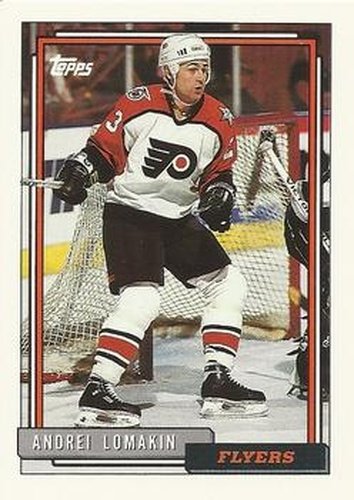 #380 Andrei Lomakin - Philadelphia Flyers - 1992-93 Topps Hockey