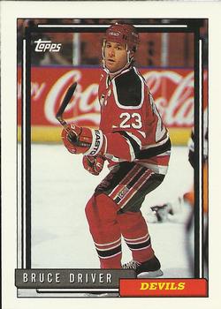 #384 Bruce Driver - New Jersey Devils - 1992-93 Topps Hockey
