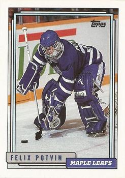 #3 Felix Potvin - Toronto Maple Leafs - 1992-93 Topps Hockey