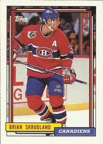 #408 Brian Skrudland - Montreal Canadiens - 1992-93 Topps Hockey