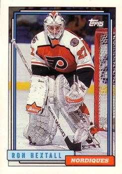 #40 Ron Hextall - Quebec Nordiques - 1992-93 Topps Hockey