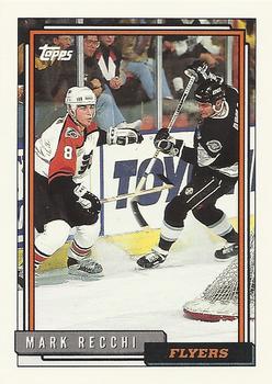 #410 Mark Recchi - Philadelphia Flyers - 1992-93 Topps Hockey