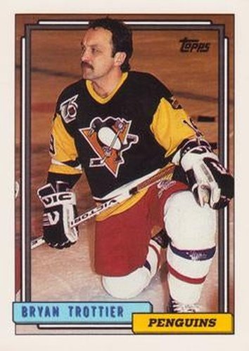 #416 Bryan Trottier - Pittsburgh Penguins - 1992-93 Topps Hockey