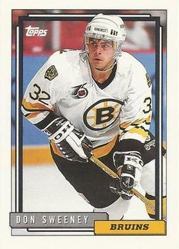 #417 Don Sweeney - Boston Bruins - 1992-93 Topps Hockey