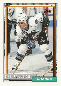 #418 Pat Falloon - San Jose Sharks - 1992-93 Topps Hockey