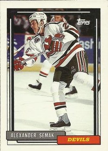 #419 Alexander Semak - New Jersey Devils - 1992-93 Topps Hockey