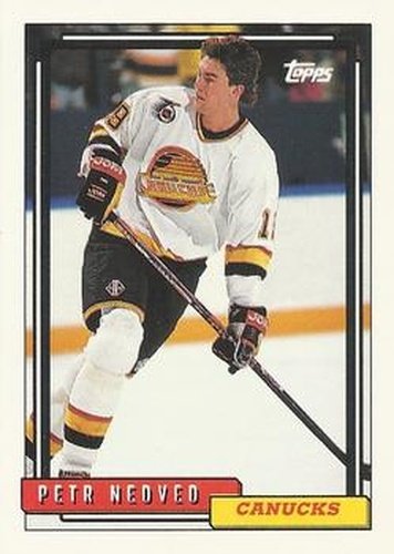 #422 Petr Nedved - Vancouver Canucks - 1992-93 Topps Hockey