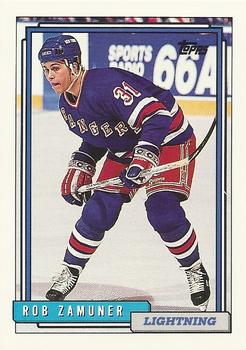 #426 Rob Zamuner - Tampa Bay Lightning - 1992-93 Topps Hockey