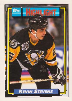 #429 Kevin Stevens - Pittsburgh Penguins - 1992-93 Topps Hockey