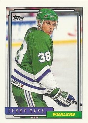 #432 Terry Yake - Hartford Whalers - 1992-93 Topps Hockey