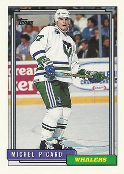 #439 Michel Picard - Hartford Whalers - 1992-93 Topps Hockey