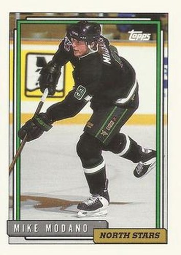#441 Mike Modano - Minnesota North Stars - 1992-93 Topps Hockey