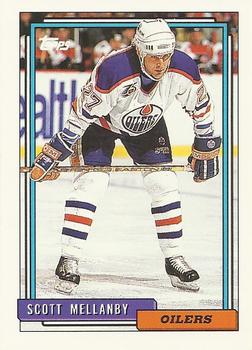#444 Scott Mellanby - Edmonton Oilers - 1992-93 Topps Hockey