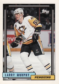 #447 Larry Murphy - Pittsburgh Penguins - 1992-93 Topps Hockey