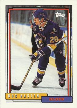#454 Bob Bassen - St. Louis Blues - 1992-93 Topps Hockey