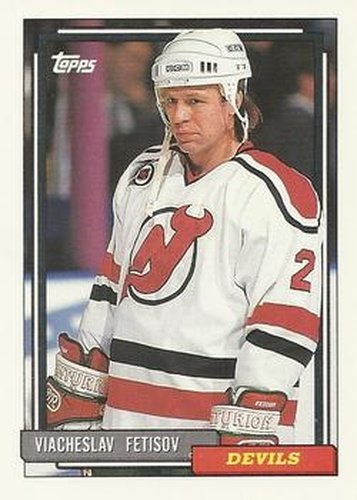#458 Viacheslav Fetisov - New Jersey Devils - 1992-93 Topps Hockey