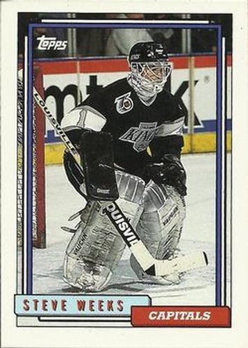 #461 Steve Weeks - Washington Capitals - 1992-93 Topps Hockey