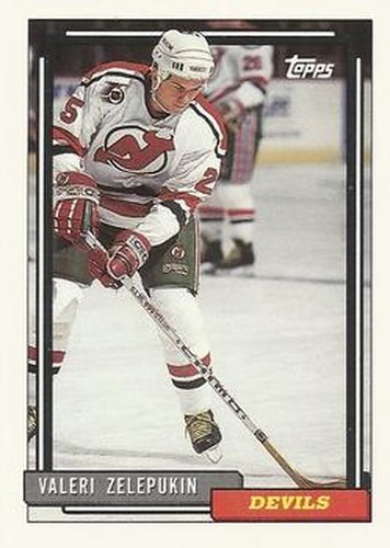 #462 Valeri Zelepukin - New Jersey Devils - 1992-93 Topps Hockey