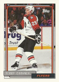 #465 Terry Carkner - Philadelphia Flyers - 1992-93 Topps Hockey