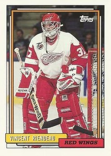 #466 Vincent Riendeau - Detroit Red Wings - 1992-93 Topps Hockey