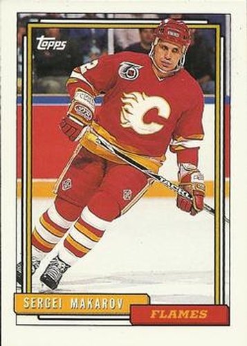 #467 Sergei Makarov - Calgary Flames - 1992-93 Topps Hockey