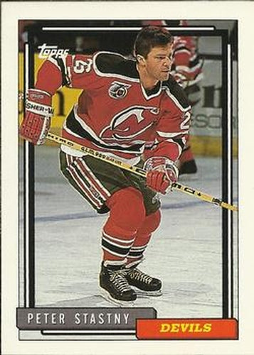 #469 Peter Stastny - New Jersey Devils - 1992-93 Topps Hockey