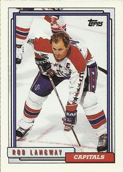 #46 Rod Langway - Washington Capitals - 1992-93 Topps Hockey
